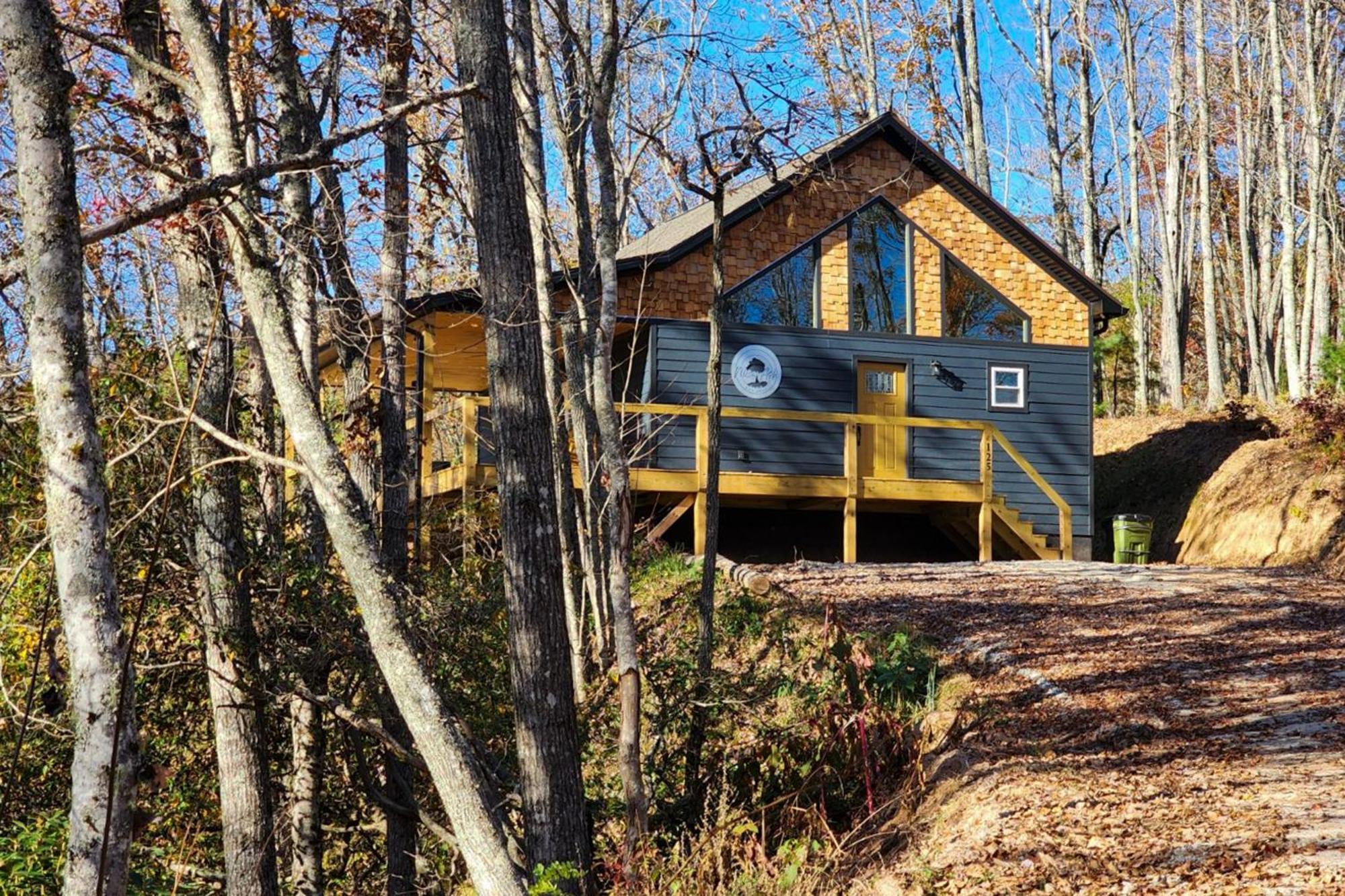 Nice Ash Cabin Bryson City Exterior foto