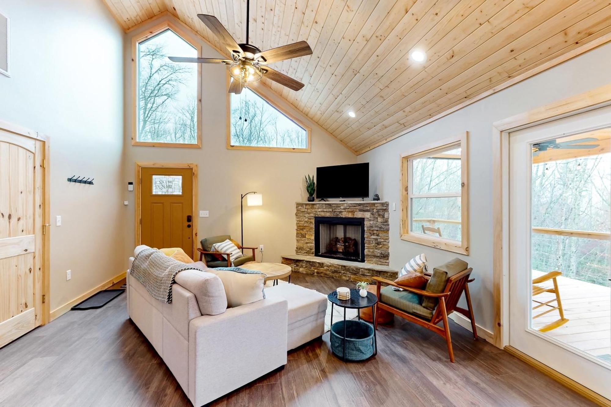 Nice Ash Cabin Bryson City Exterior foto