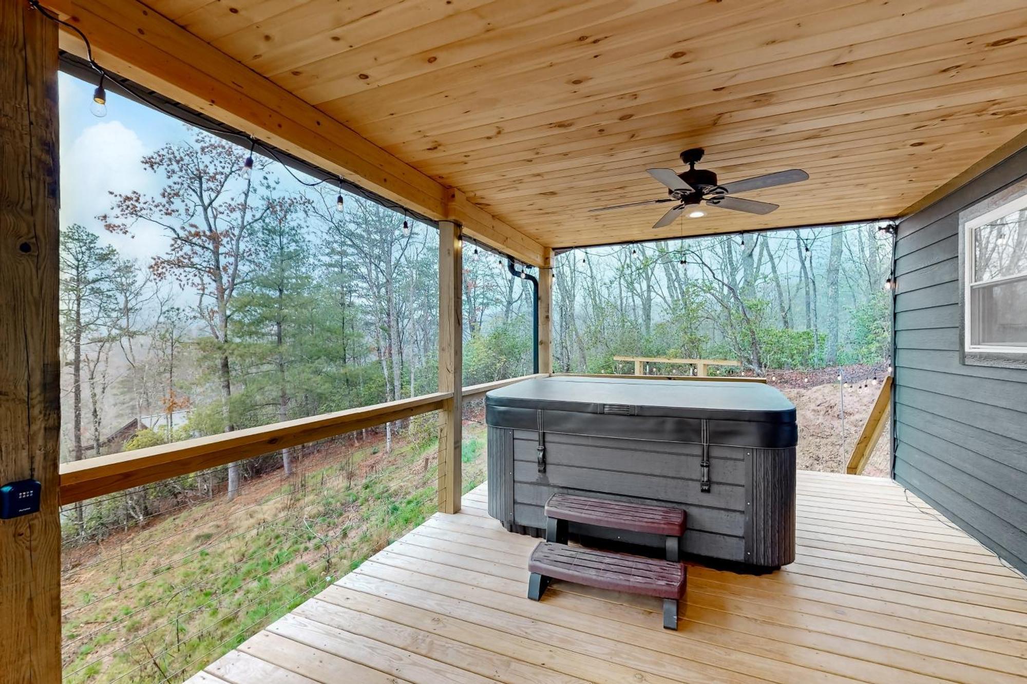 Nice Ash Cabin Bryson City Exterior foto