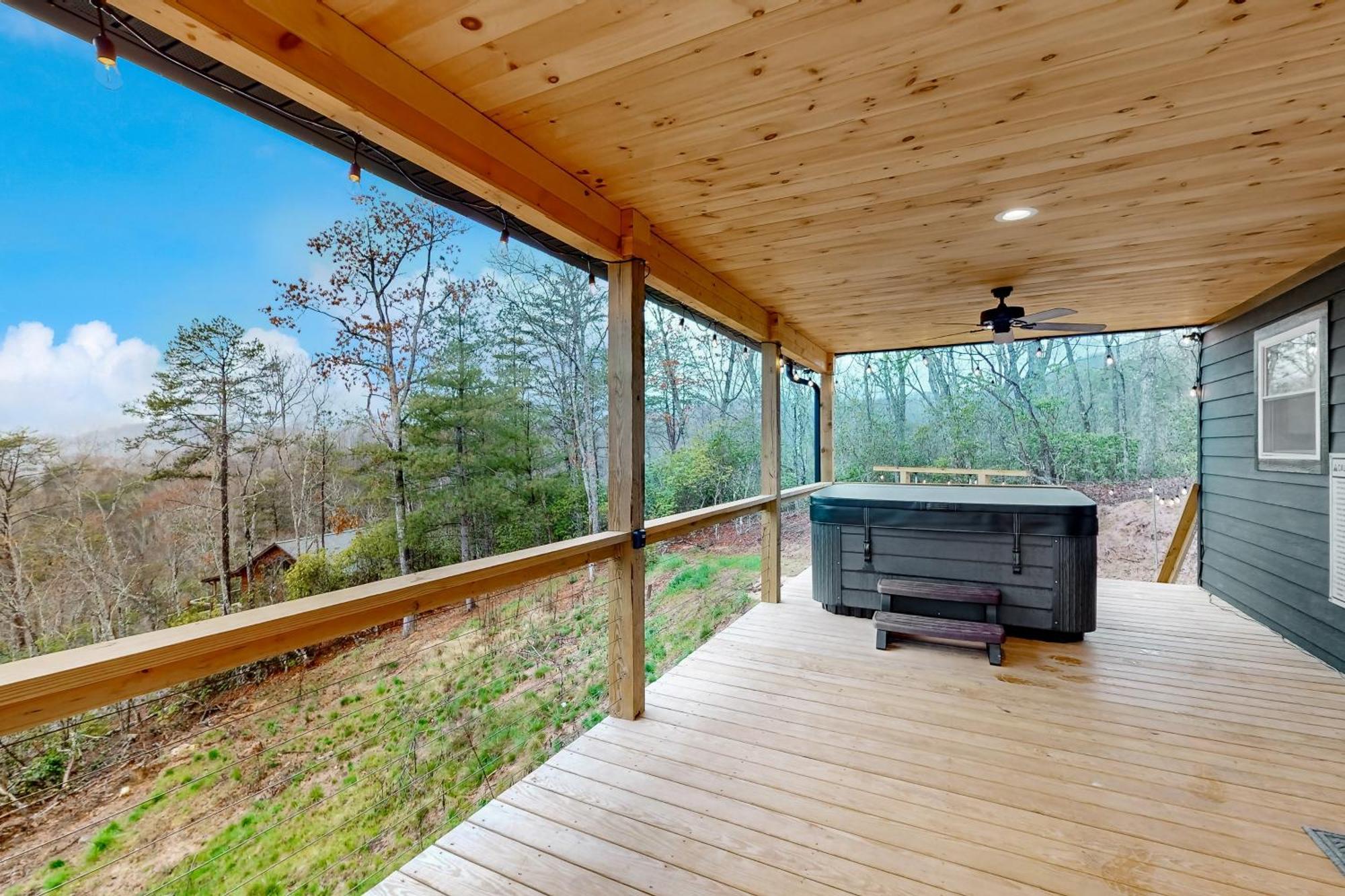 Nice Ash Cabin Bryson City Exterior foto